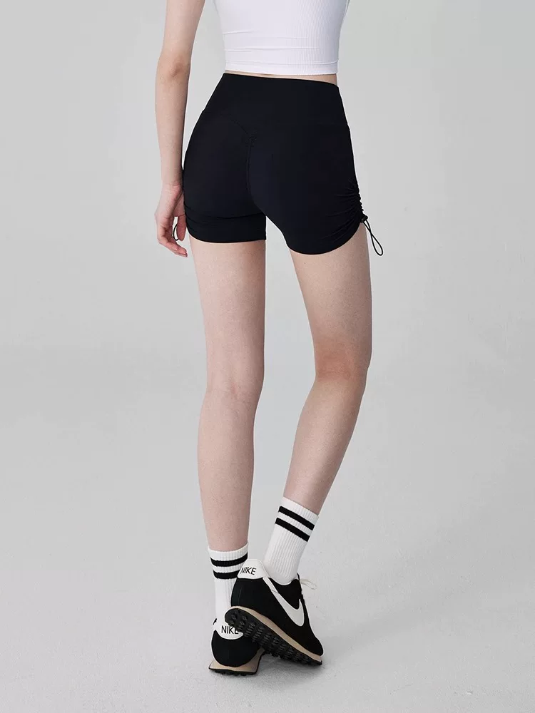 Quần short tập yoga cho nữ, quần short thể thao chạy marathon cao cấp mùa hè, cạp cao, ôm bụng, quần tập thể dục giảm béo.