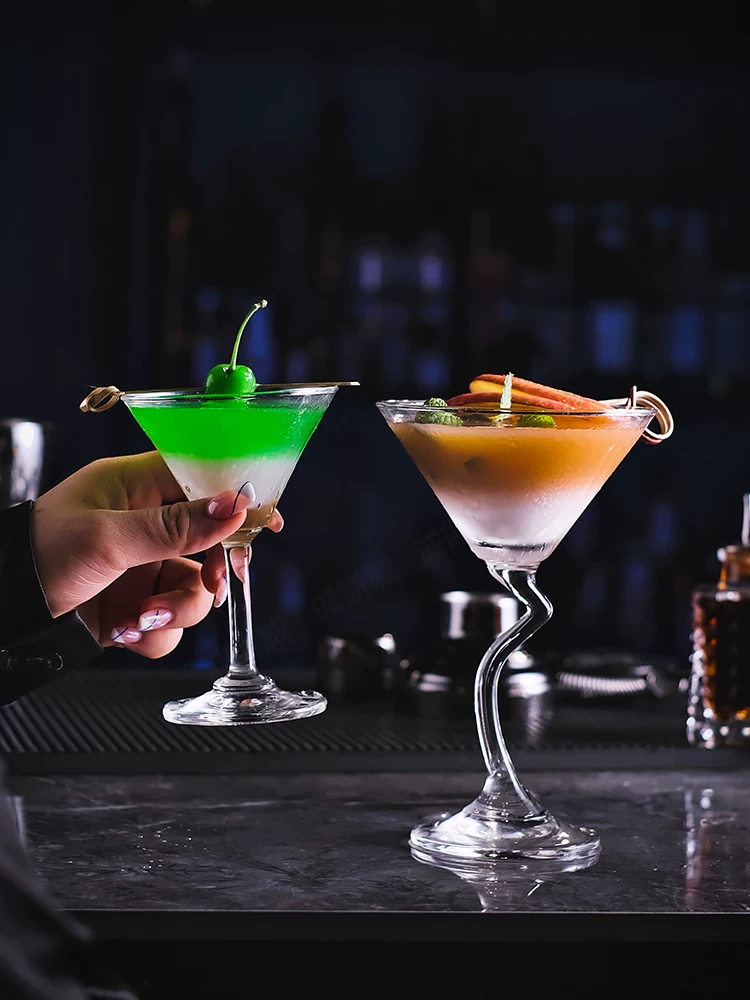 Ly cocktail pha lê sáng tạo, kiểu dáng thời thượng, ly rượu martini, ly rượu sâm banh, ly margarita