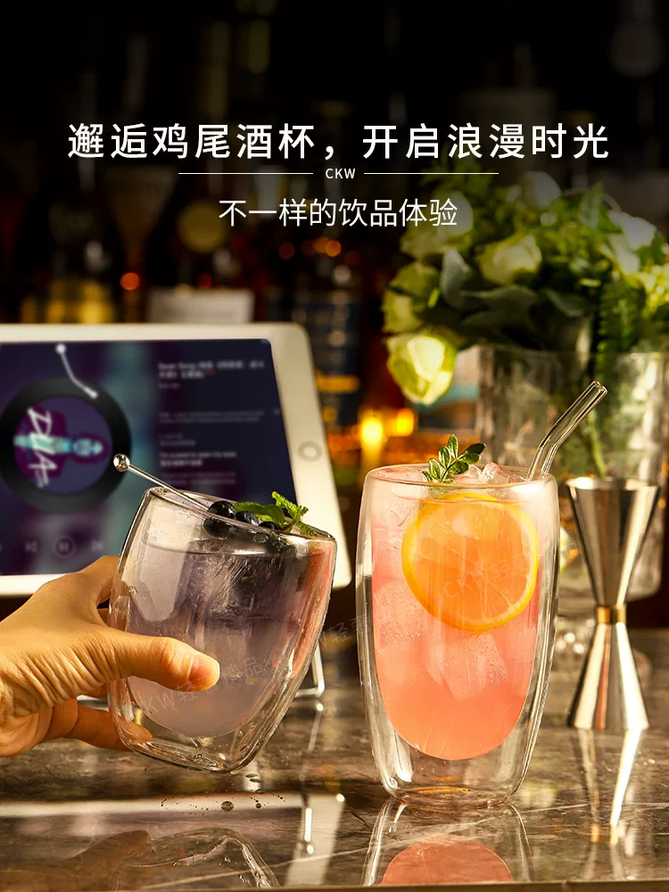 Bộ ly pha chế cocktail CKW mojito, chất liệu cao cấp, chịu nhiệt, dùng pha chế tại nhà