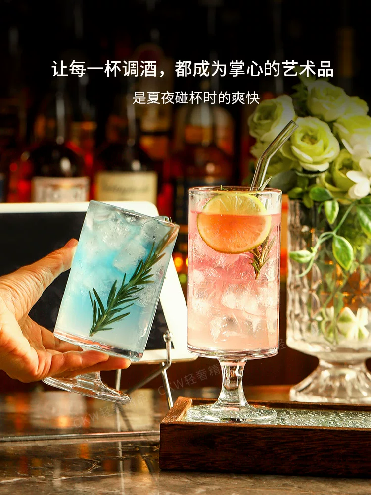 Ly cocktail cao cấp CKW, ly cao sáng tạo để pha chế đồ uống, nước ép, nước có ga và các loại nước giải khát dùng trong gia đình.