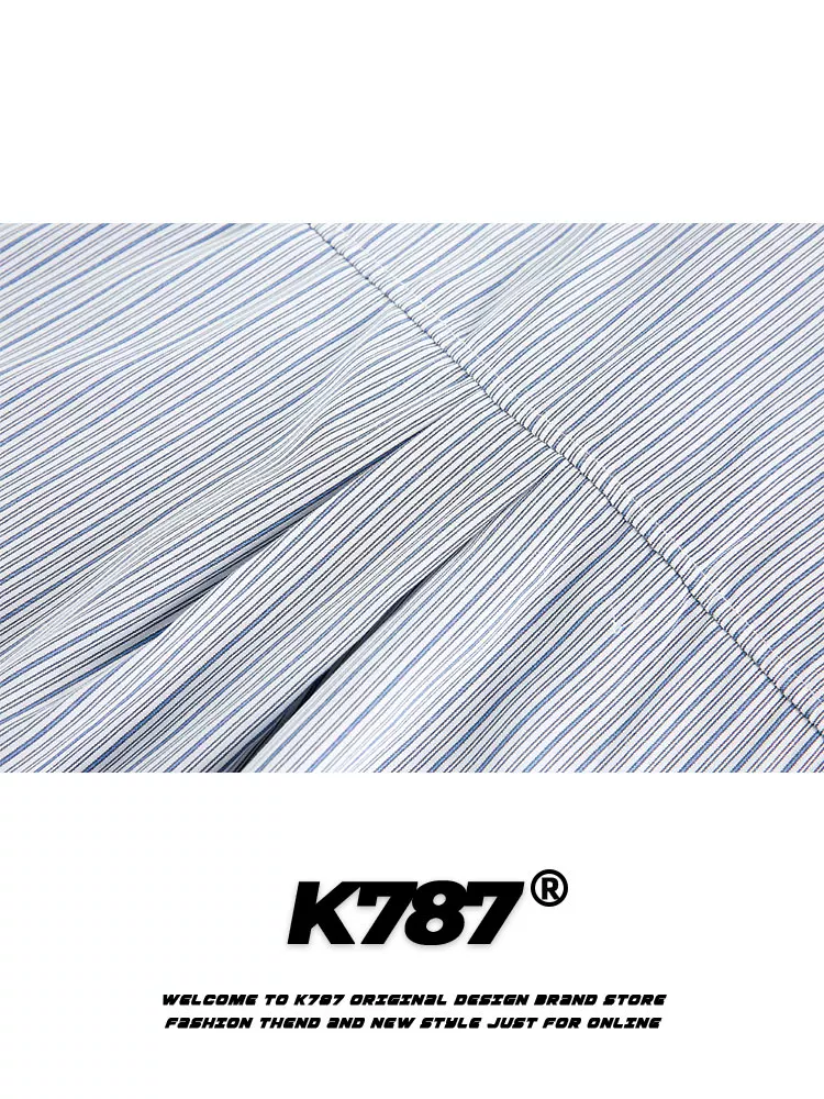 K787 Áo sơ mi ngắn tay có mũ trùm đầu phong cách đường phố Mỹ unisex phong cách đường phố đại học đa năng áo khoác cardigan thông thường mùa hè