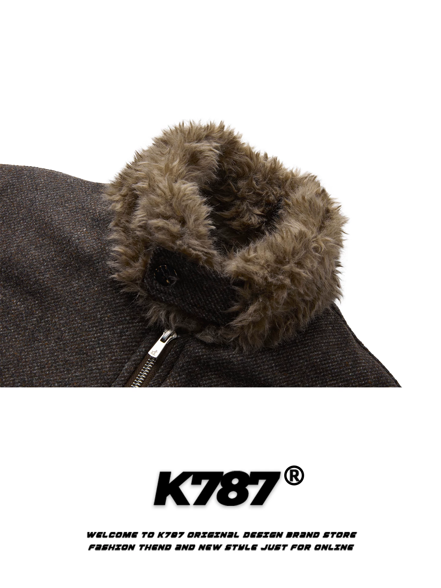 Áo khoác cotton cổ đứng phong cách retro Mỹ K787 dành cho nam và nữ, thương hiệu thời thượng, áo khoác bomber cotton dày dặn và ấm áp dành cho cặp đôi.