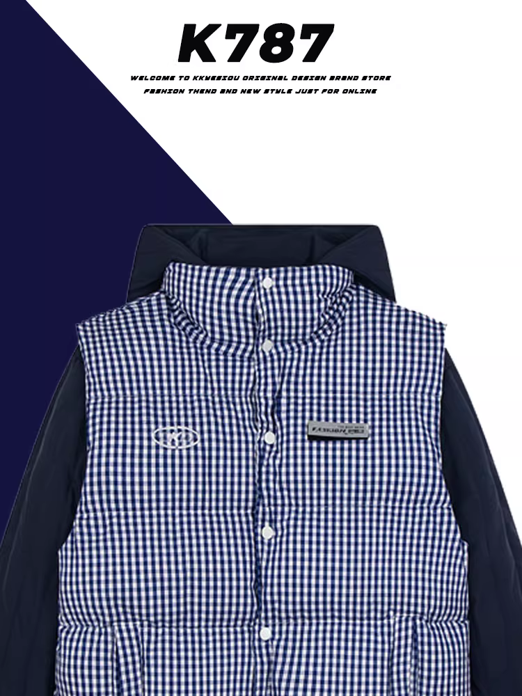 Áo khoác vest cotton kẻ sọc cổ điển kiểu Trung Quốc K787 dành cho nam và nữ, mặc nhiều lớp khi đi làm, áo vest lót bông ấm áp.