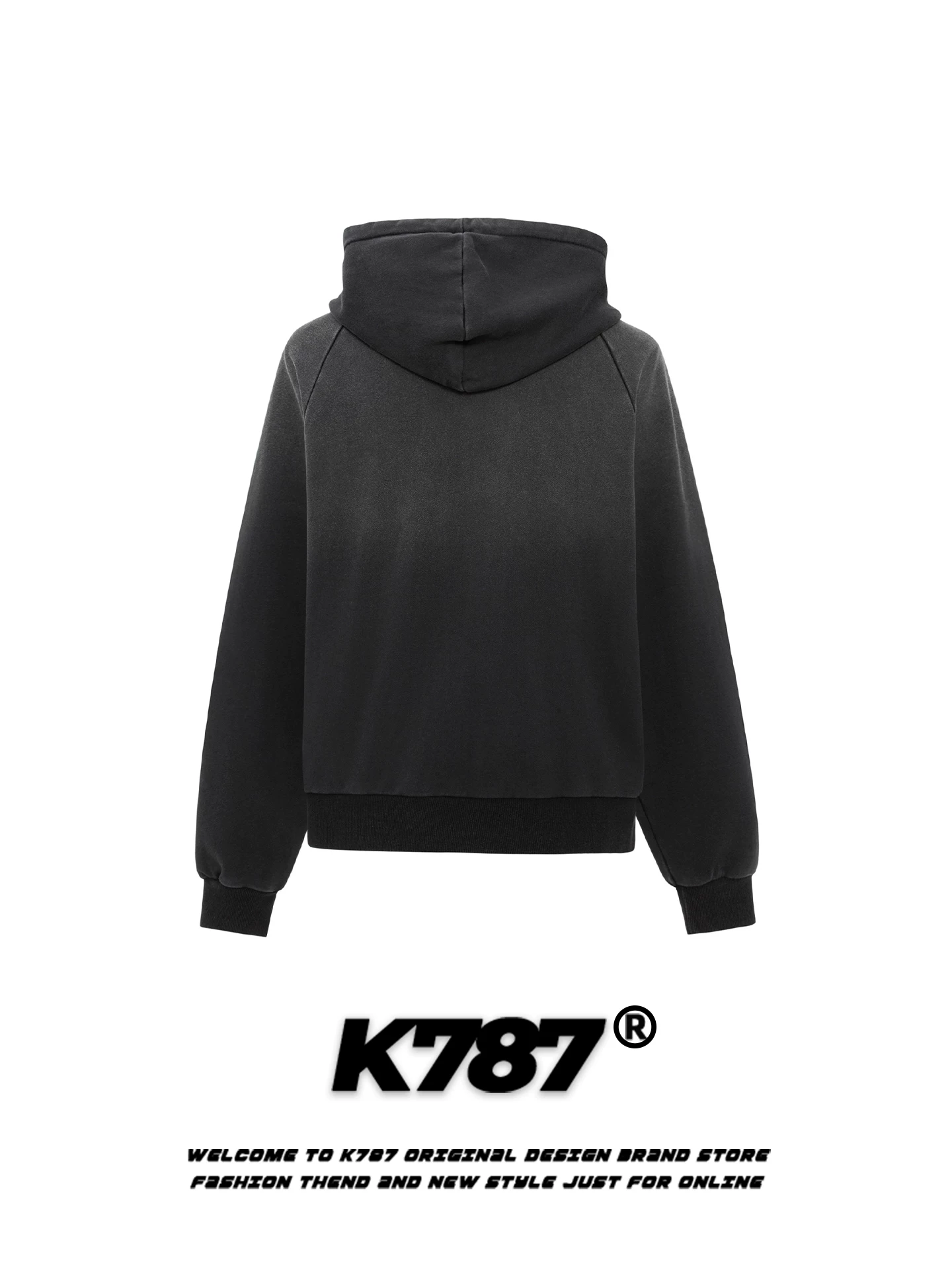 Áo khoác cardigan có mũ in hình phong cách đường phố Mỹ K787 dành cho nam và nữ, áo khoác hoodie cặp đôi thời trang, rộng rãi, thoải mái, thương hiệu hợp xu hướng