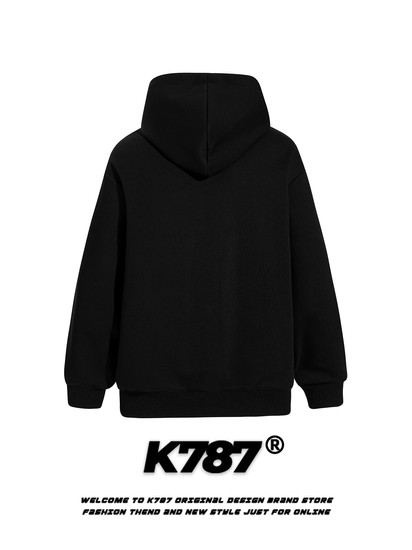 Áo hoodie in chữ cổ điển Mỹ K787 dành cho nam và nữ, phong cách đường phố giản dị, áo khoác hoodie cặp đôi theo xu hướng quốc gia