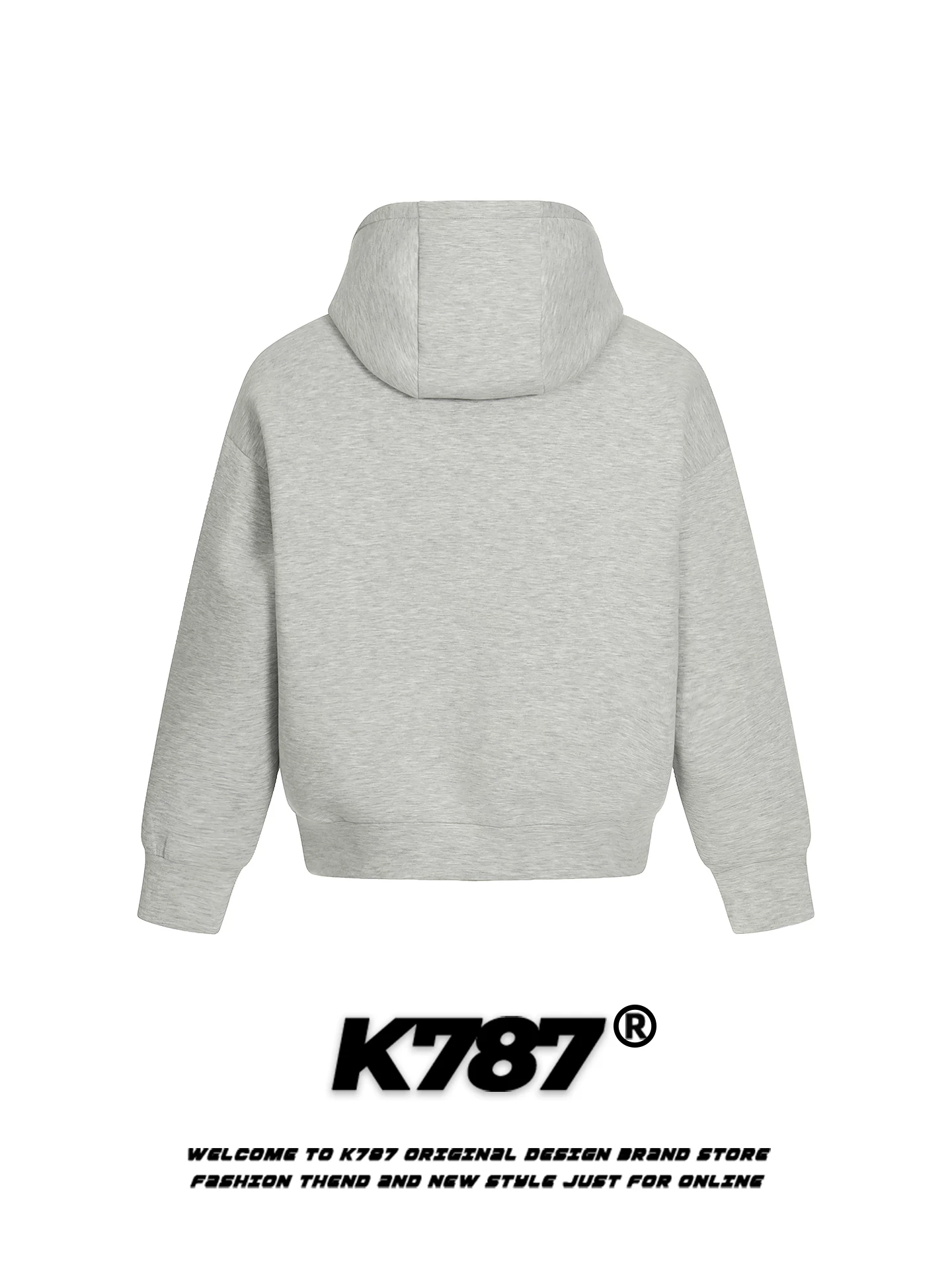 Áo hoodie K787 kiểu Mỹ cổ điển, đơn giản, có mũ, dành cho nam và nữ, thương hiệu thời thượng, dáng rộng, phong cách thường ngày, đa năng.