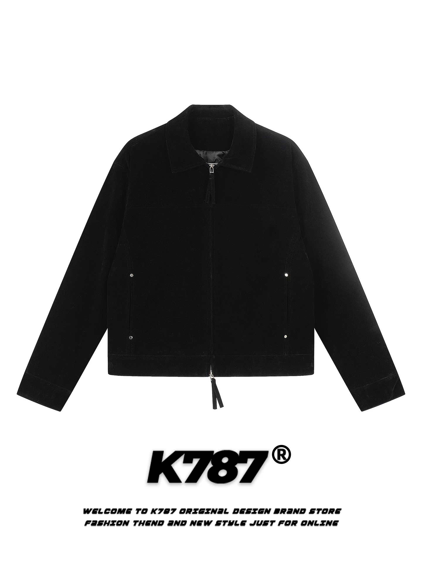 Áo khoác cardigan chất liệu da lộn kiểu Mỹ cổ điển K787 dành cho nam và nữ, dáng rộng, phong cách quốc dân, màu cà phê, áo khoác đôi mùa thu