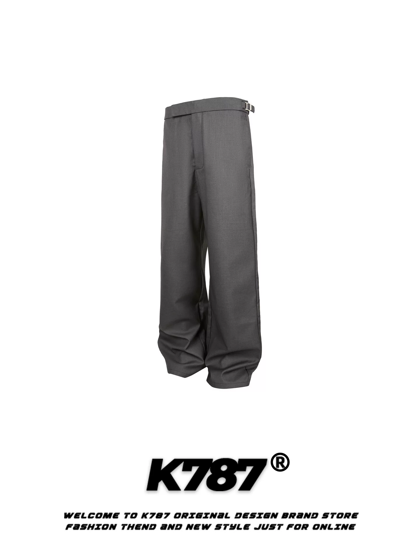 Quần âu kiểu Trung Quốc cổ điển K787 dành cho nam và nữ, quần âu unisex chất liệu satin trơn màu, dáng thẳng, kiểu dáng lịch sự.