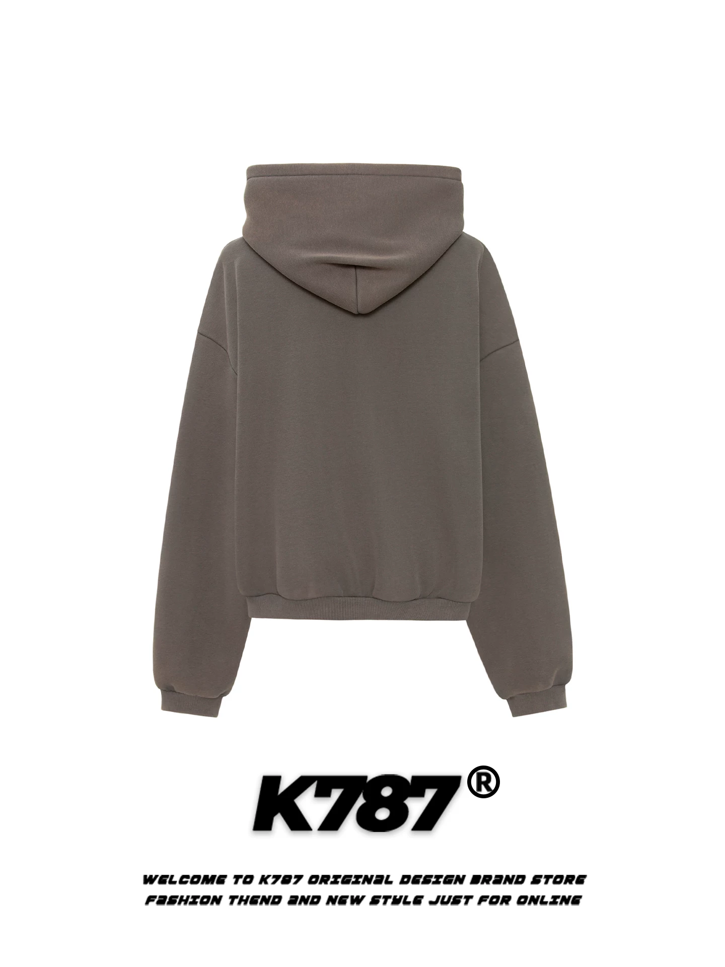 Áo hoodie in họa tiết ngựa phong cách đường phố Mỹ K787 dành cho nam và nữ, áo khoác hoodie cặp đôi ấm áp, lót lông cừu, kiểu dáng rộng rãi, hợp thời trang