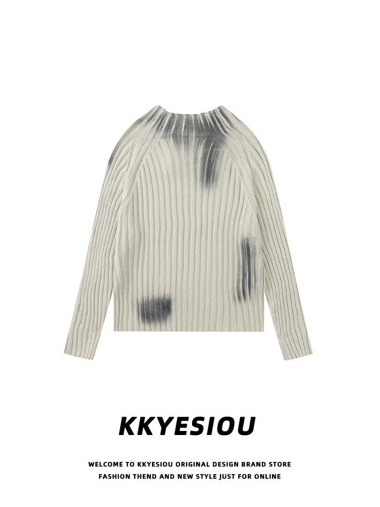 Áo len ngắn dệt kim kiểu Mỹ cổ điển thời thượng, phong cách cá tính, unisex, ôm dáng, thiết kế thuần khiết, sang trọng, kiểu áo len bm.