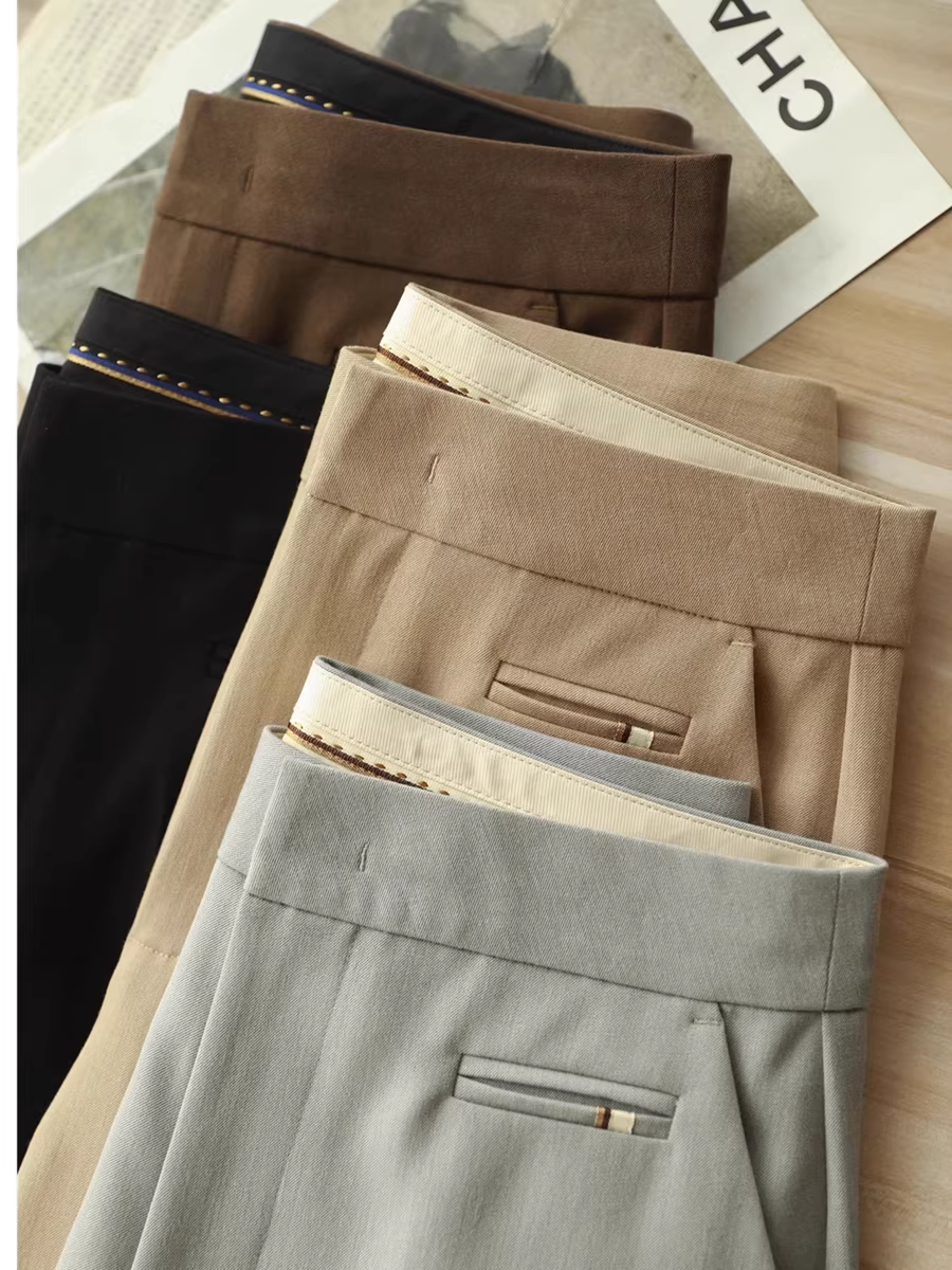 Giá đặc biệt tại xưởng! Quần âu dáng ôm cao cấp, quần âu ống đứng, quần mỏng dành cho nữ, mùa hè.