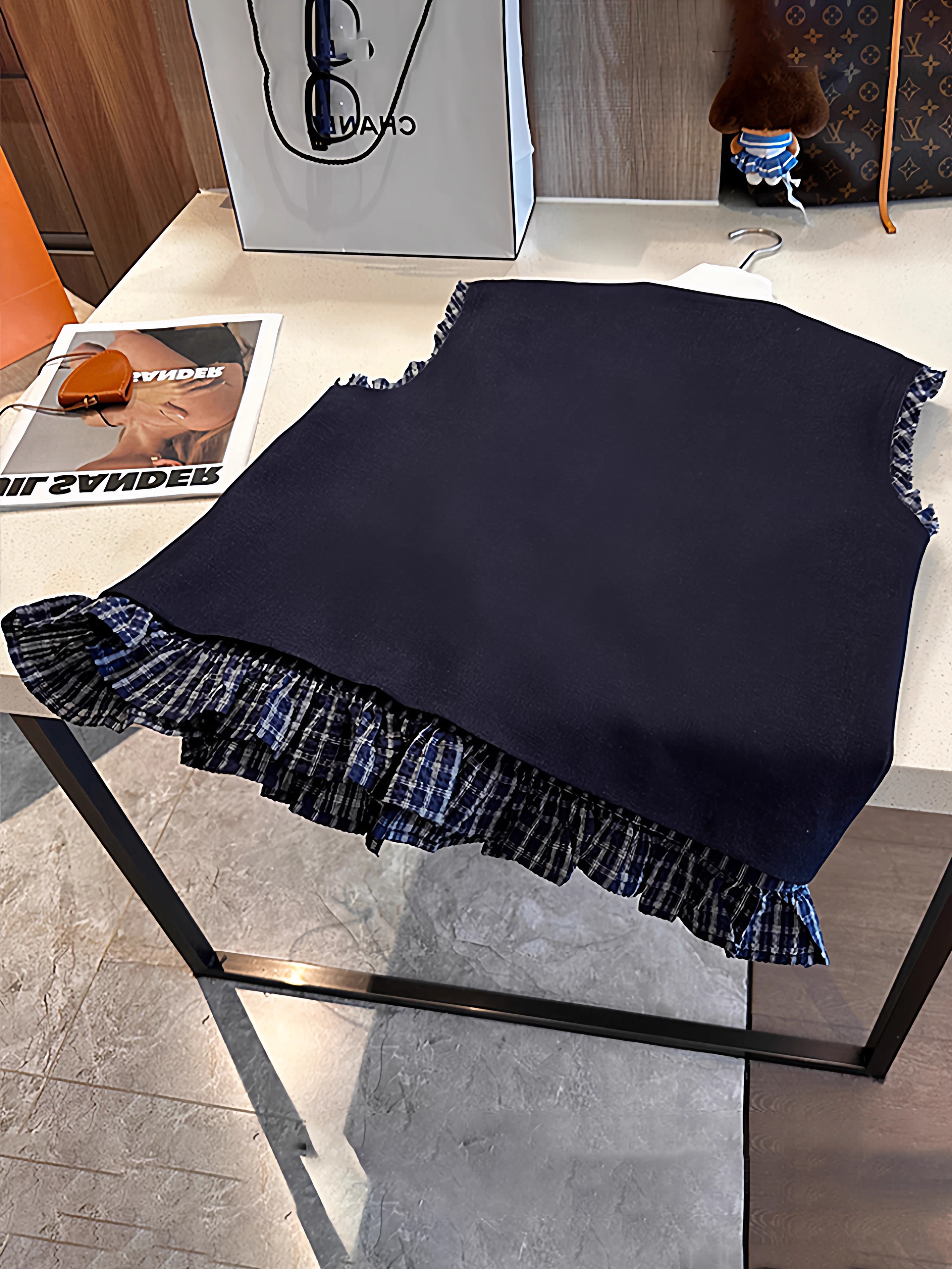 Áo vest denim không tay kiểu dáng mới mùa thu kiểu Hàn Quốc dành cho trẻ lớn hơn