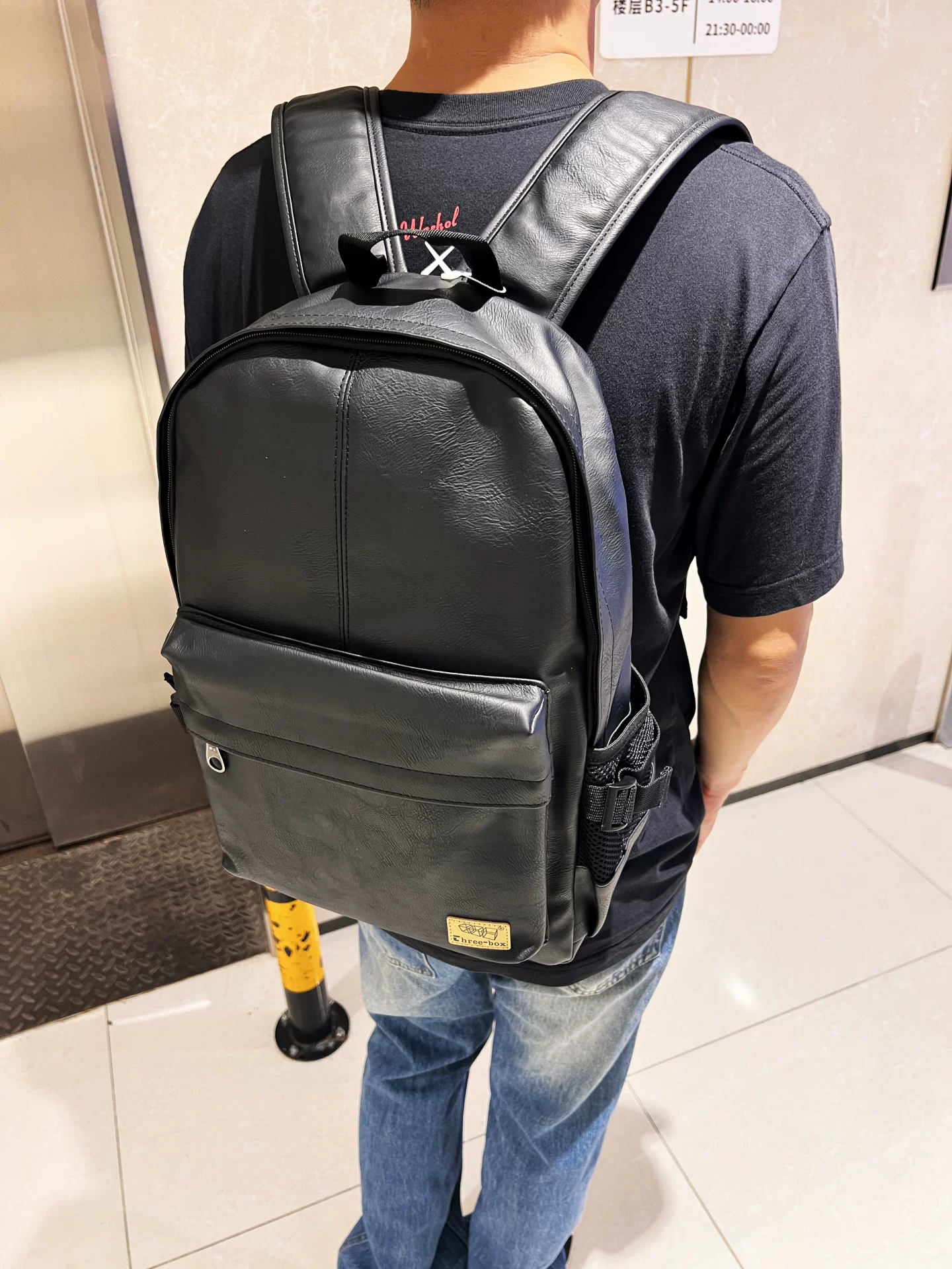 Ba lô ba ngăn túi xách nam phong cách Hàn Quốc thời trang phong cách Nhật Bản túi đi học sinh viên đại học túi đựng laptop retro unisex ba lô đi làm