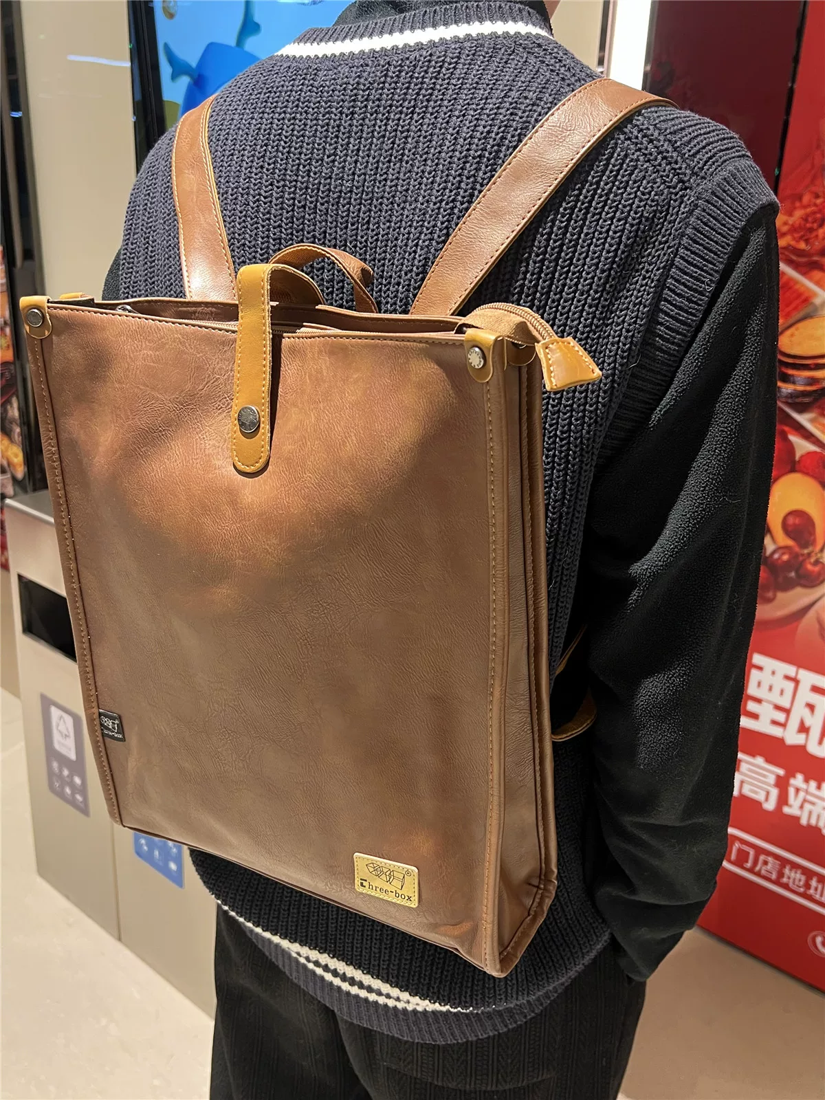 Ba hộp ba lô nam thời trang, ba lô công sở ngoài trời phong cách trường học, túi đi xe đạp hợp thời trang, túi đi học di động cho học sinh