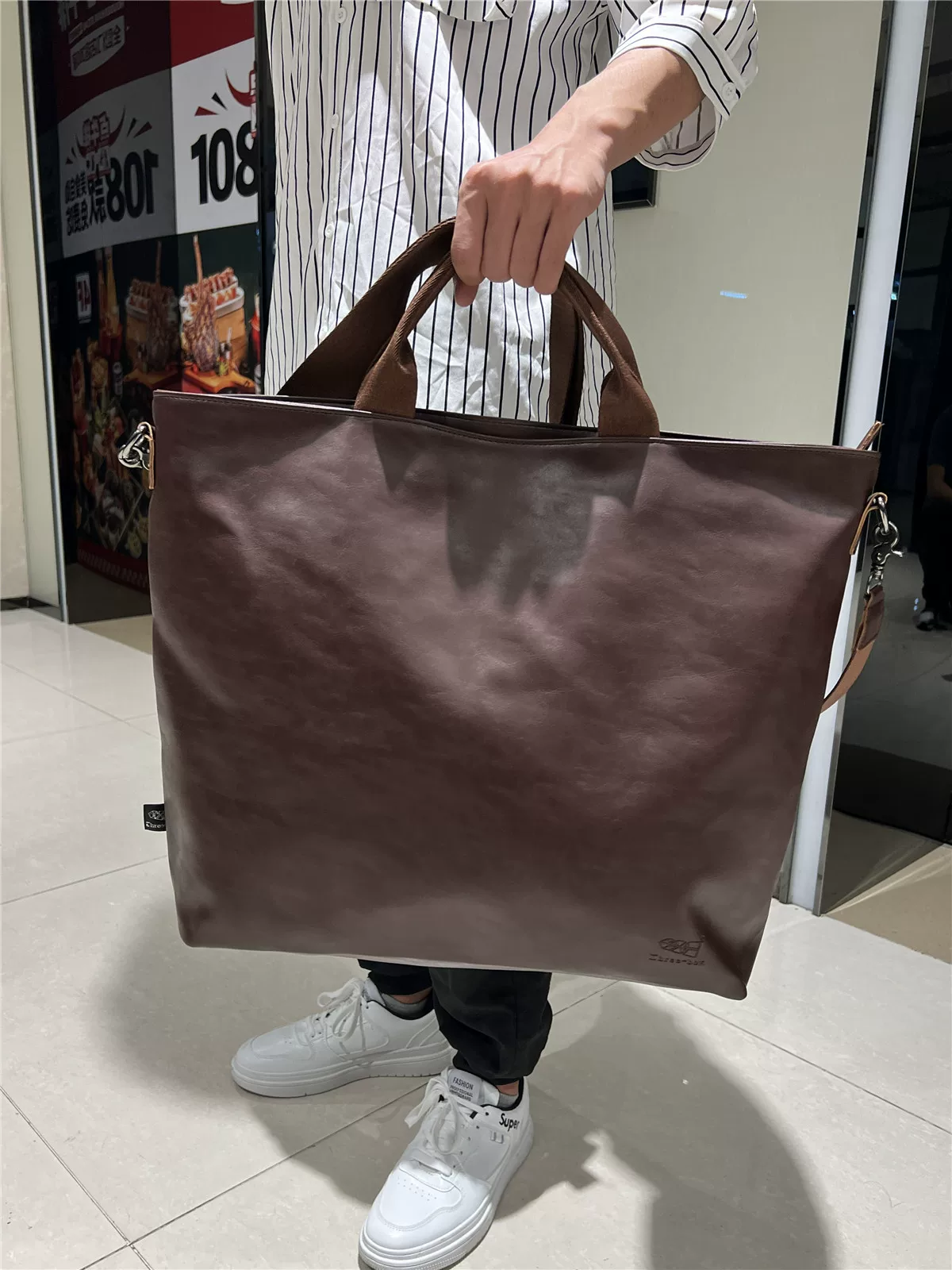 Túi xách nam Nhật Bản và Hàn Quốc, túi đeo chéo da mềm, túi hành lý thời trang, túi lớn đi làm, đi du lịch dành cho nam, túi đeo vai, ba lô nữ