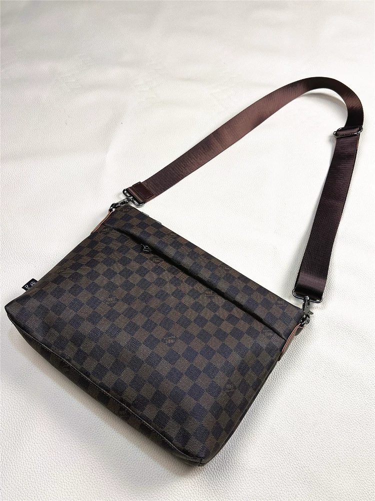 Túi đeo vai nam thời trang ba ngăn, túi đeo chéo nam công sở lịch lãm, dung tích lớn, kiểu phong bì