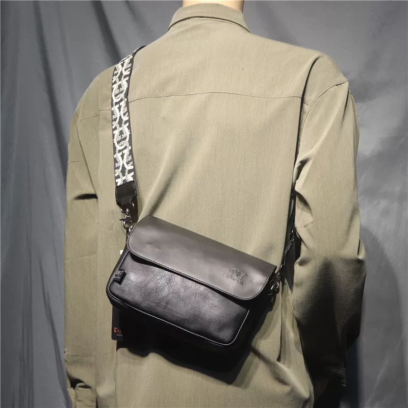 Túi đeo chéo unisex phong cách Hàn Quốc và Nhật Bản mới của Threebox thương hiệu thời trang thể thao ruy băng túi đeo vai nam ba lô đựng điện thoại