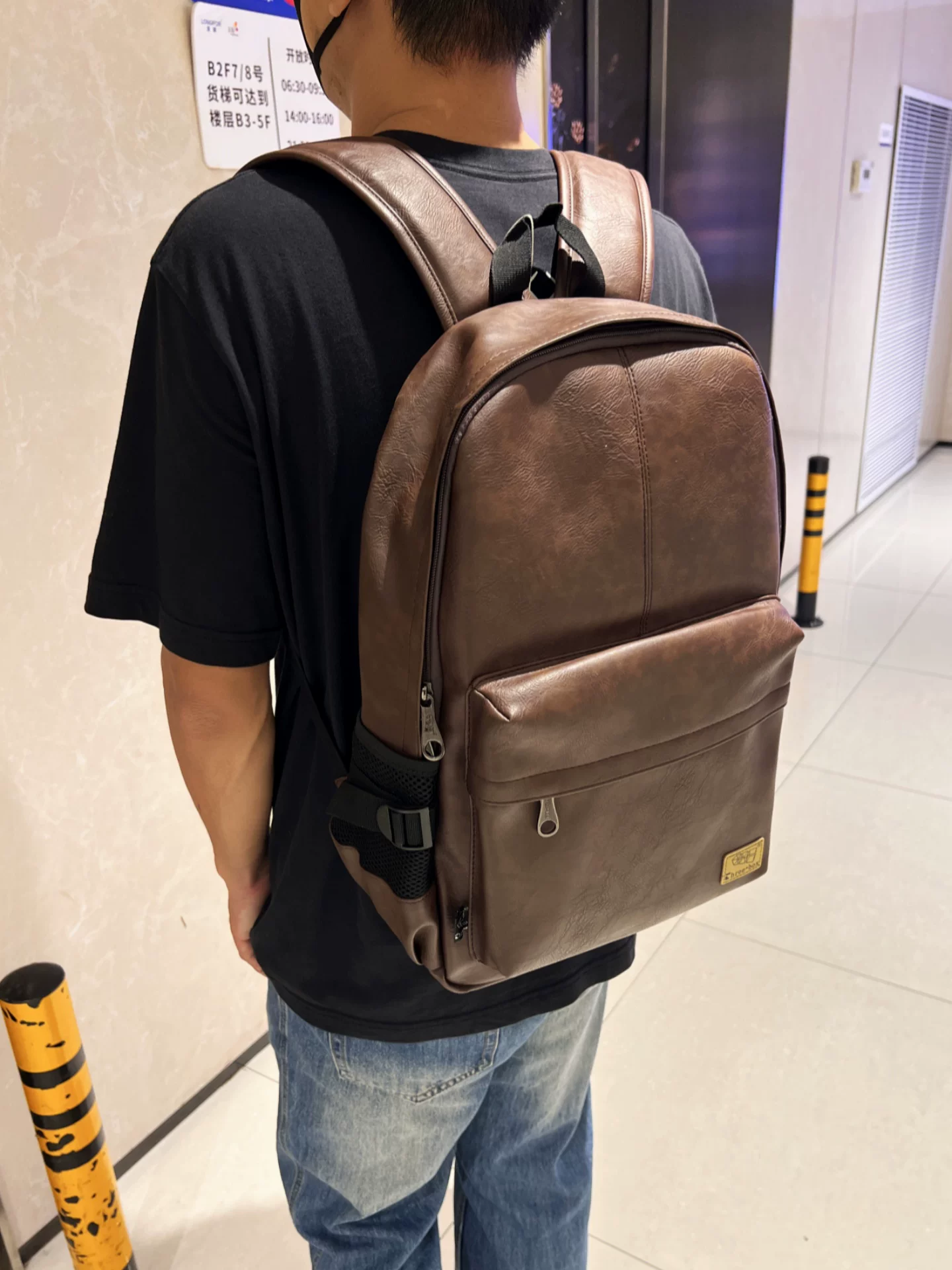 Ba lô ba ngăn túi xách nam phong cách Hàn Quốc thời trang phong cách Nhật Bản túi đi học sinh viên đại học túi đựng laptop retro unisex ba lô đi làm