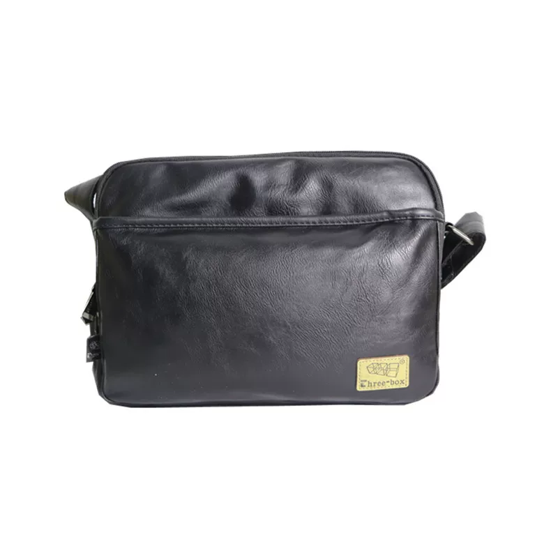 Túi xách nam Threebox, túi đeo vai cổ điển thời trang Nhật Bản và Hàn Quốc, túi đeo chéo nam phong cách Hồng Kông thời thượng