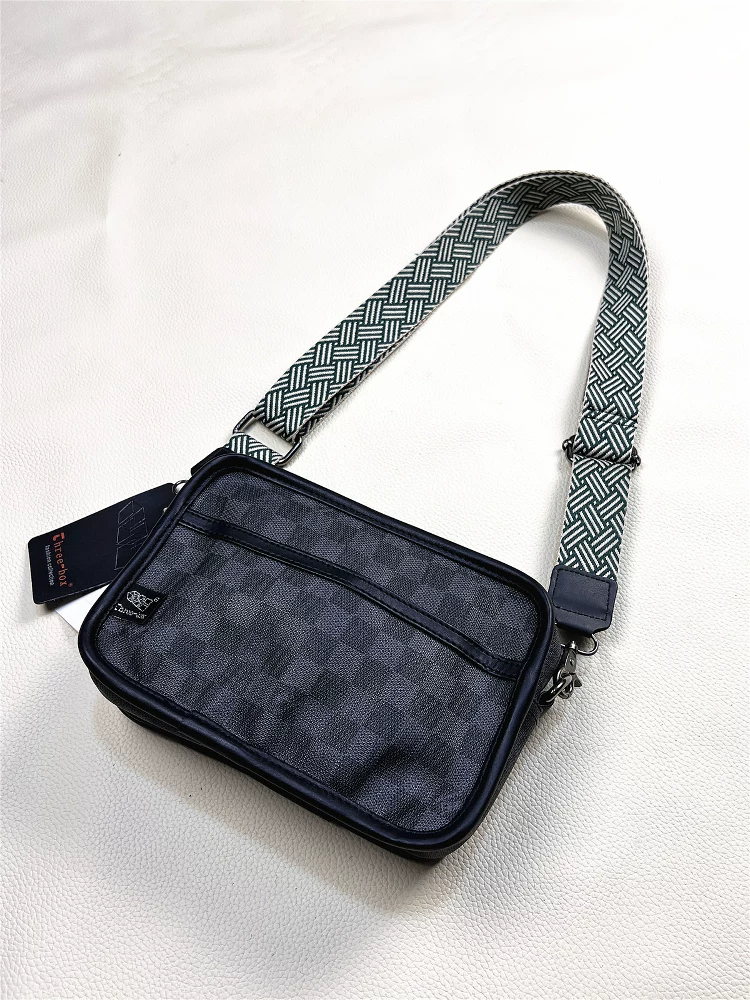 Túi đeo chéo nam kẻ caro 2025, túi đeo vai caro đa năng, đơn giản, giản dị, nhẹ, túi nhỏ, balo nam