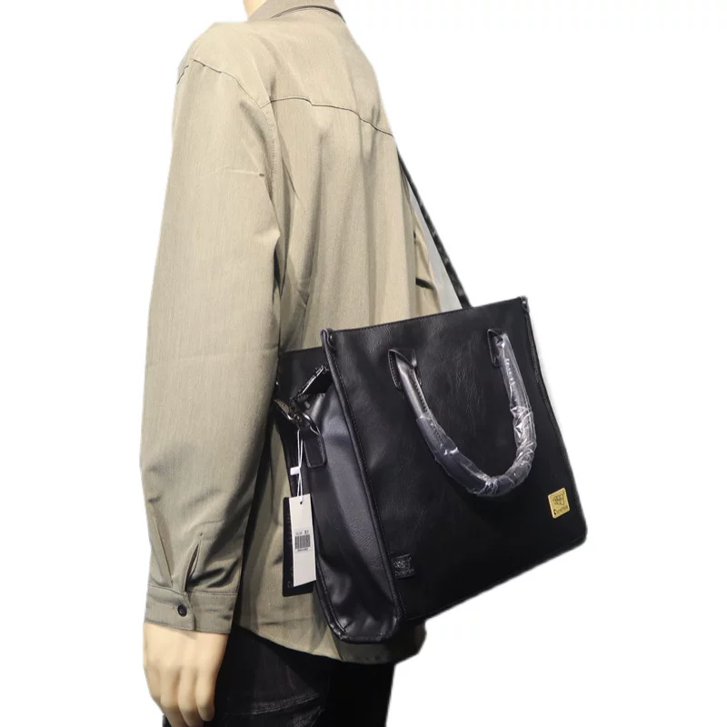 Túi xách nam công sở thời trang ba ngăn phong cách Hàn Quốc, balo đeo chéo đựng laptop unisex hàng hiệu, túi đựng tài liệu