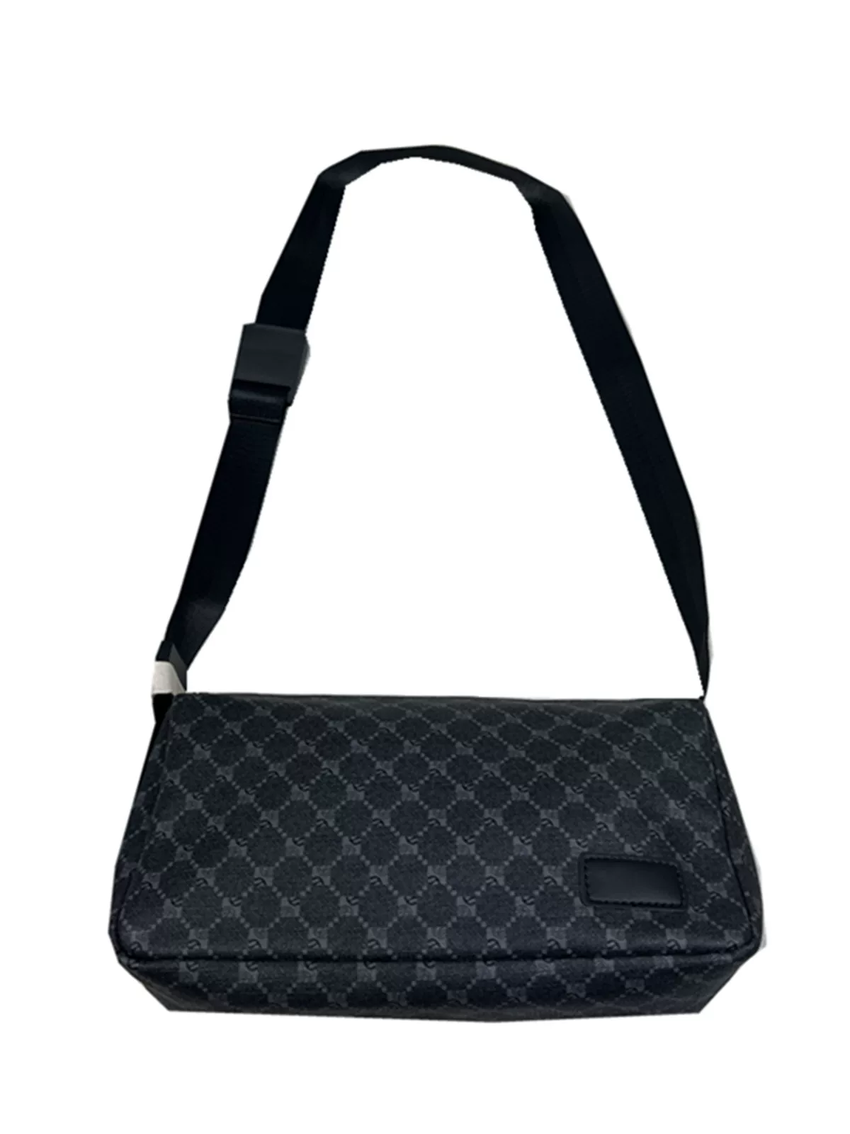 Túi đeo chéo nam thời trang 2024 kiểu dáng mới, họa tiết kim cương ngang, balo nhỏ gọn, phong cách thể thao, dành cho học sinh, túi đeo vai kẻ caro