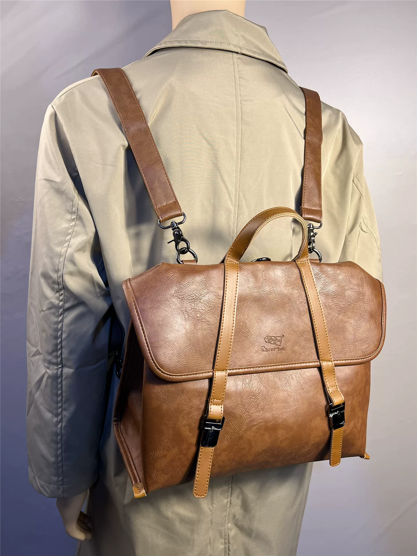 Túi xách đeo chéo, balo công sở phong cách retro trẻ trung 2025, kiểu Nhật, đa năng, đựng laptop