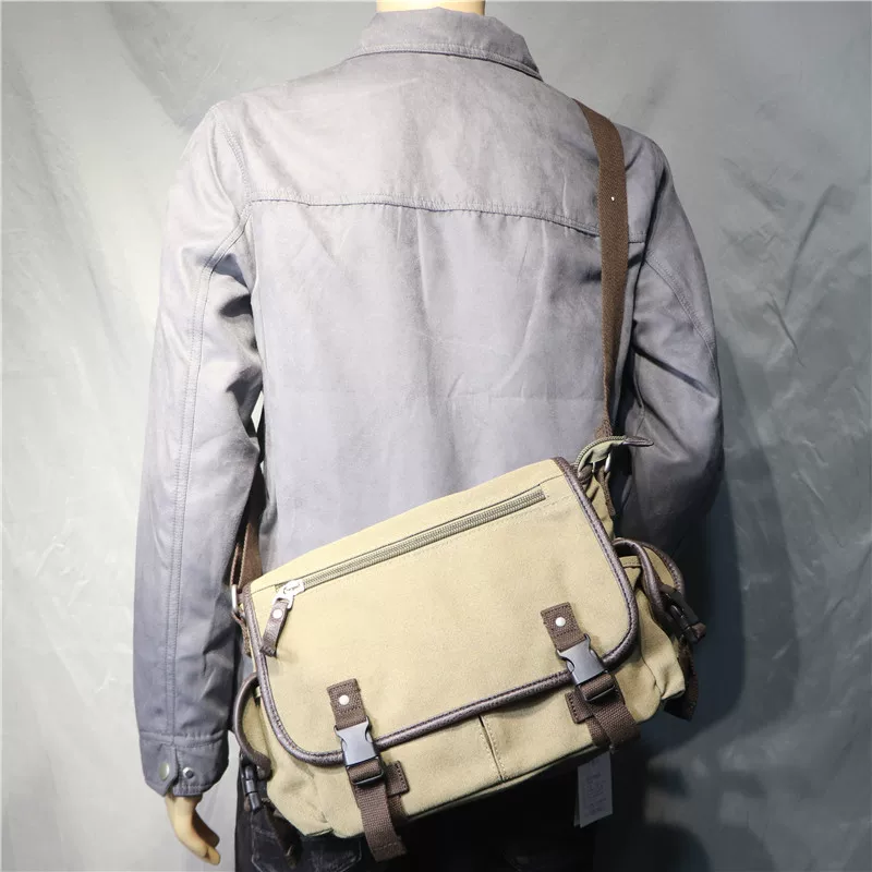 2021 mới hợp thời trang thương hiệu nam túi vải đeo vai thông thường túi đeo chéo học sinh trung học học thể thao túi xe máy