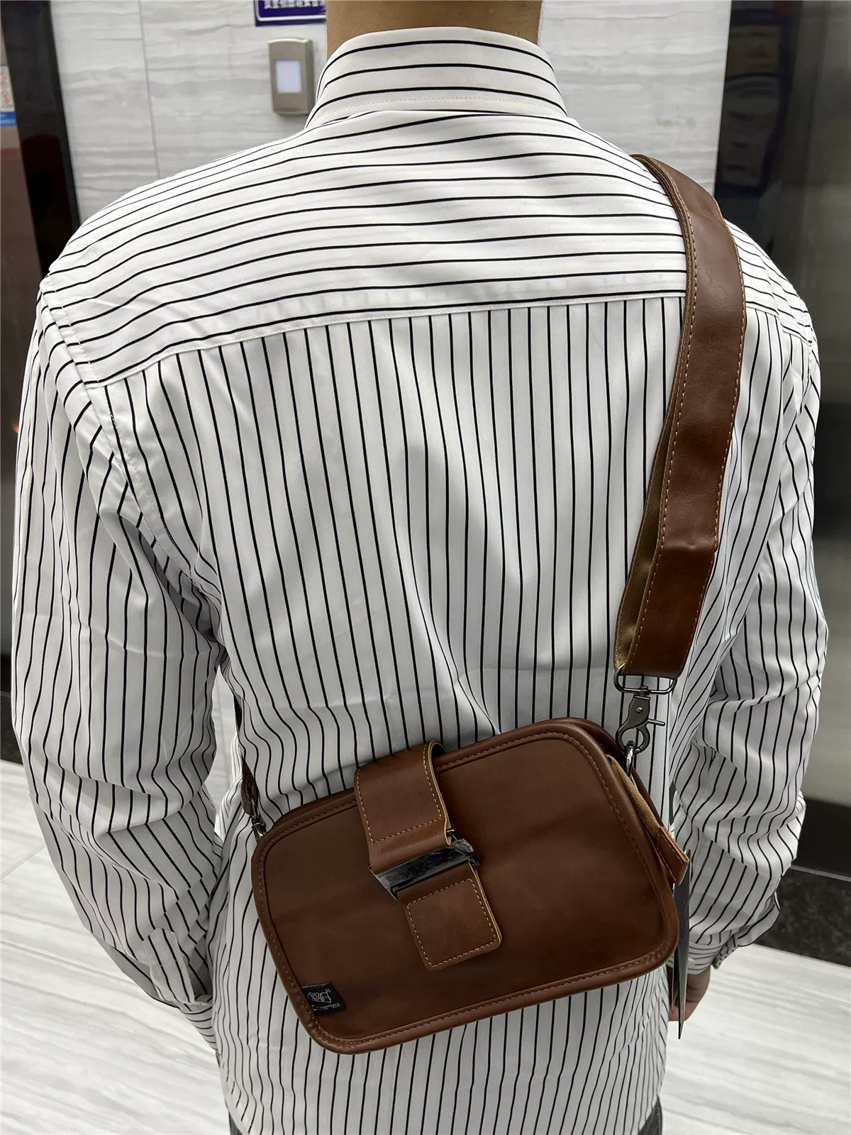 Túi đeo vai nam phong cách Trung Hoa Threebox phong cách retro Nhật Bản đeo chéo ngoài trời ba lô nhỏ unisex túi đeo chéo