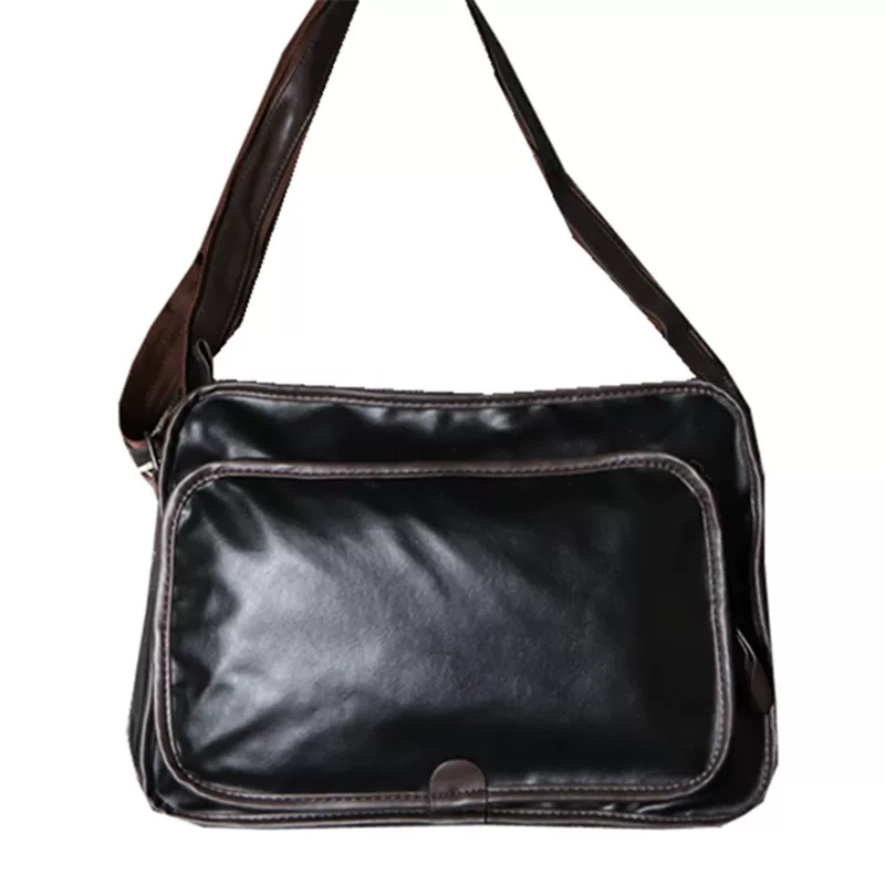 Túi đeo chéo nam phong cách Nhật Bản thời thượng 2024, phong cách Hong Kong, túi học sinh, túi đựng tạp chí A4