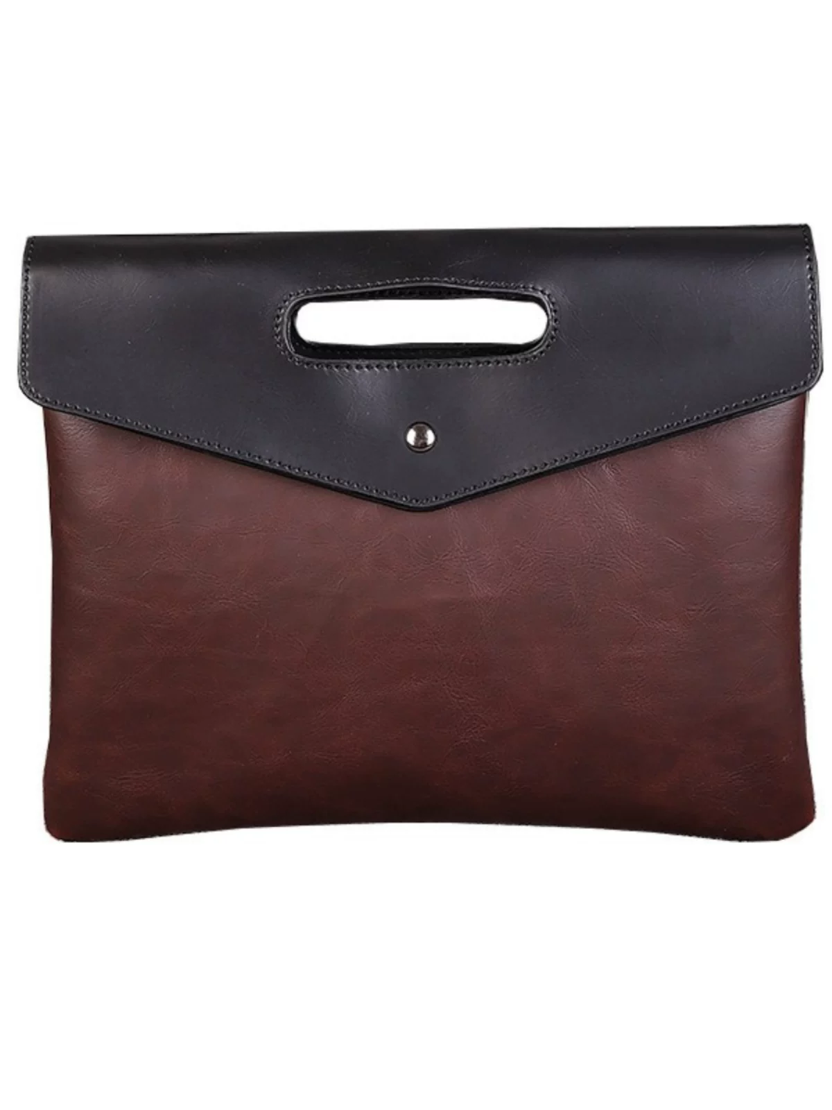 Túi clutch nam phong cách Hàn Quốc 2025, kiểu retro mới, túi phong bì thời trang, unisex, cầm tay, túi công sở