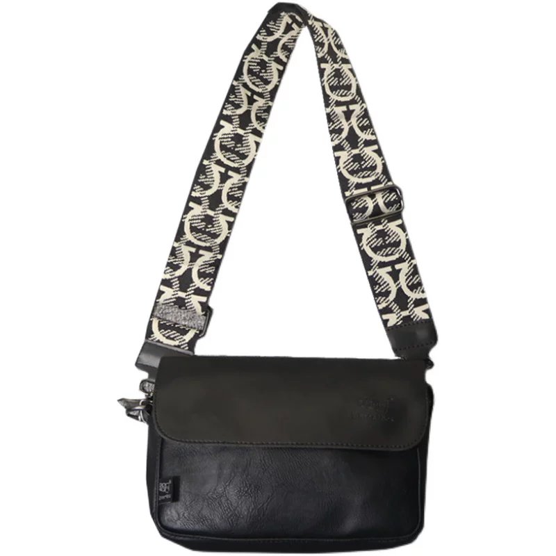 Túi đeo chéo unisex phong cách Hàn Quốc và Nhật Bản mới của Threebox thương hiệu thời trang thể thao ruy băng túi đeo vai nam ba lô đựng điện thoại