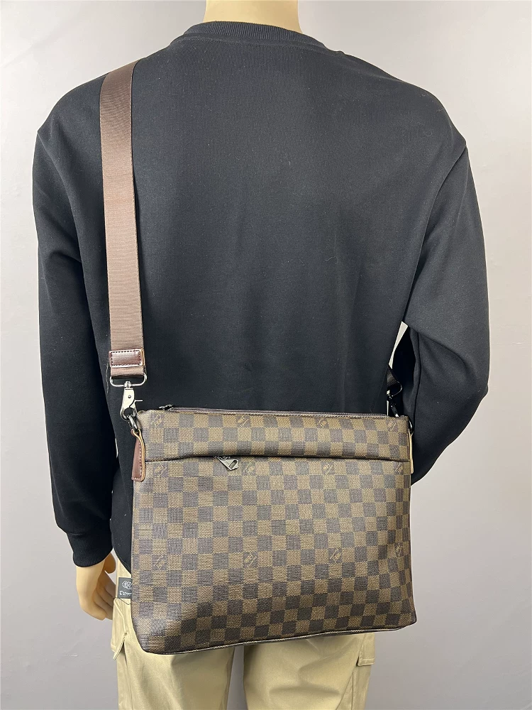 Túi đeo vai nam thời trang ba ngăn, túi đeo chéo nam công sở lịch lãm, dung tích lớn, kiểu phong bì