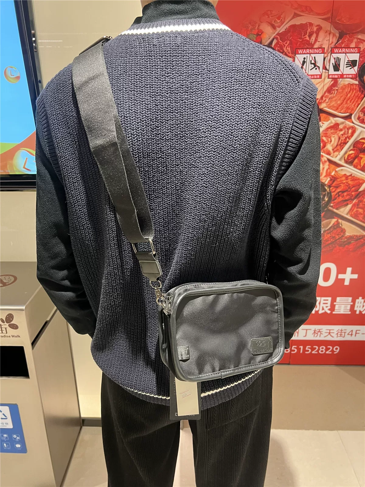 Túi đeo chéo thời trang nylon mới 2024 phong cách Nhật Bản giản dị, túi đeo vai nam di động phong cách Hàn Quốc, túi đựng điện thoại hợp xu hướng