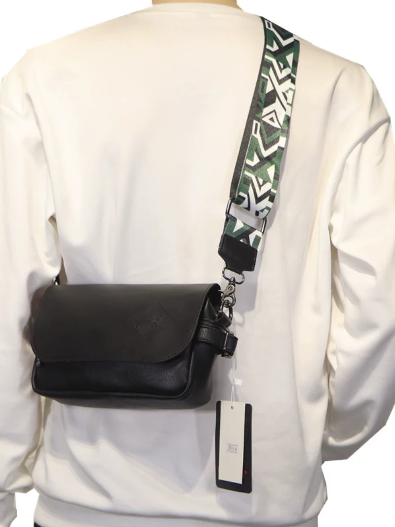 Túi xách nam hợp thời trang của Nhật Bản threebox, túi đeo chéo nhỏ có ruy băng cá tính, túi đeo chéo nhỏ một vai phong cách đường phố dành cho nữ