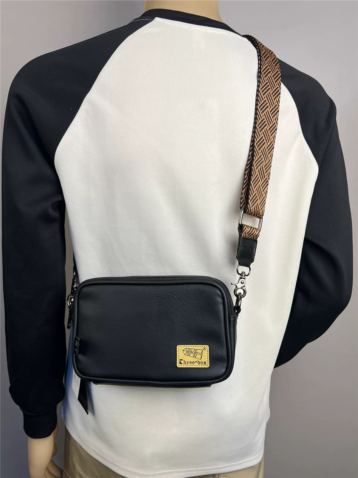 Túi đeo chéo ba ngăn dành cho nam 2025 kiểu dáng mới, đeo vai đơn, thiết kế độc đáo, thời thượng, túi đeo ngực, balo đi làm nam