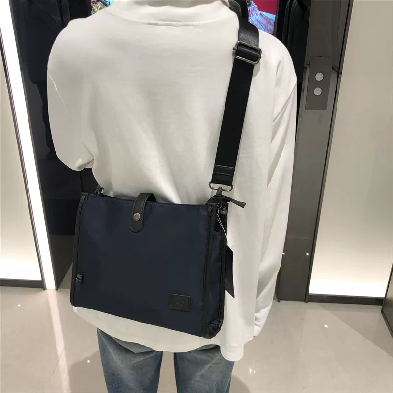 Túi đeo vai nam phong cách Hàn Quốc ba ngăn túi đeo chéo công sở túi nylon nam túi đeo chéo nữ sinh viên túi đi học