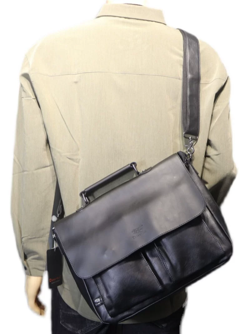 Túi xách nam công sở Threebox thời trang phong cách retro Nhật Bản, túi đeo vai nam cá tính, cặp đeo chéo thương hiệu thời thượng