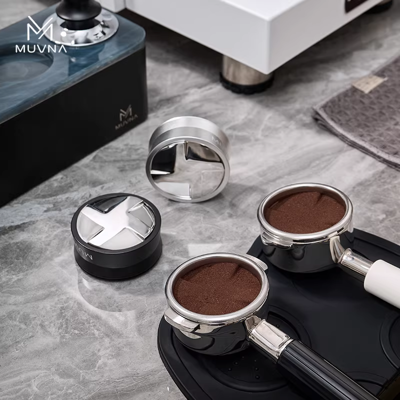 Nhà phân phối bột cà phê Ý Muvina, búa nén, bộ phân phối bột tự động điều chỉnh trọng lực cao 51/53/58.35mm