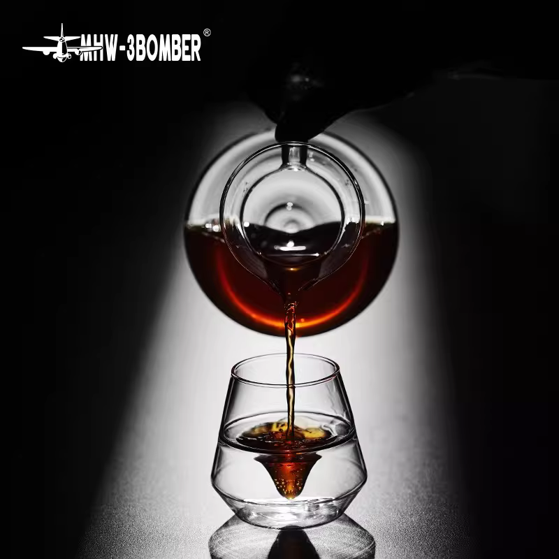 Bình pha cà phê thủ công MHW Bomber Hill Sharing Pot có vạch chia độ, dụng cụ pha cà phê bằng kính