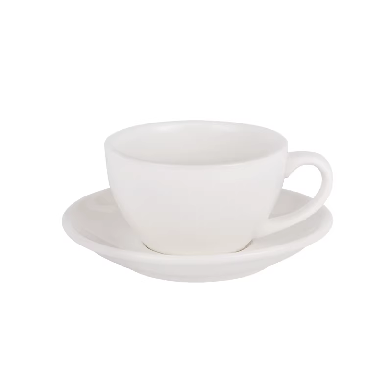 Ly cà phê Latte kiểu Bomber, dùng trong nhà và thương mại, ly Latte Art Ý, ly cà phê Cappuccino, ly sứ kèm đĩa 280ml