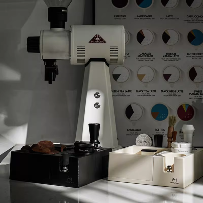 Giá đỡ tamper đa năng, đế tamper, tay cầm, giá đỡ máy pha cà phê Ý MUVNA chất liệu ABS