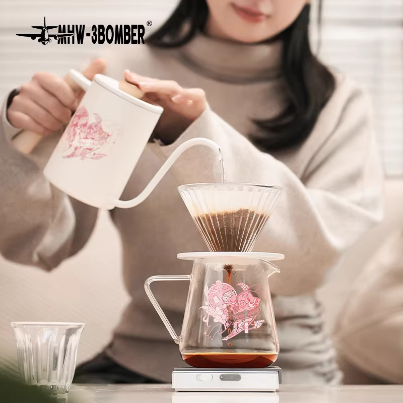 MHW Bomber Heartbeat Elf Sharing Pot Bình pha cà phê thủ công Cốc lọc nhỏ giọt Dụng cụ pha cà phê thủ công