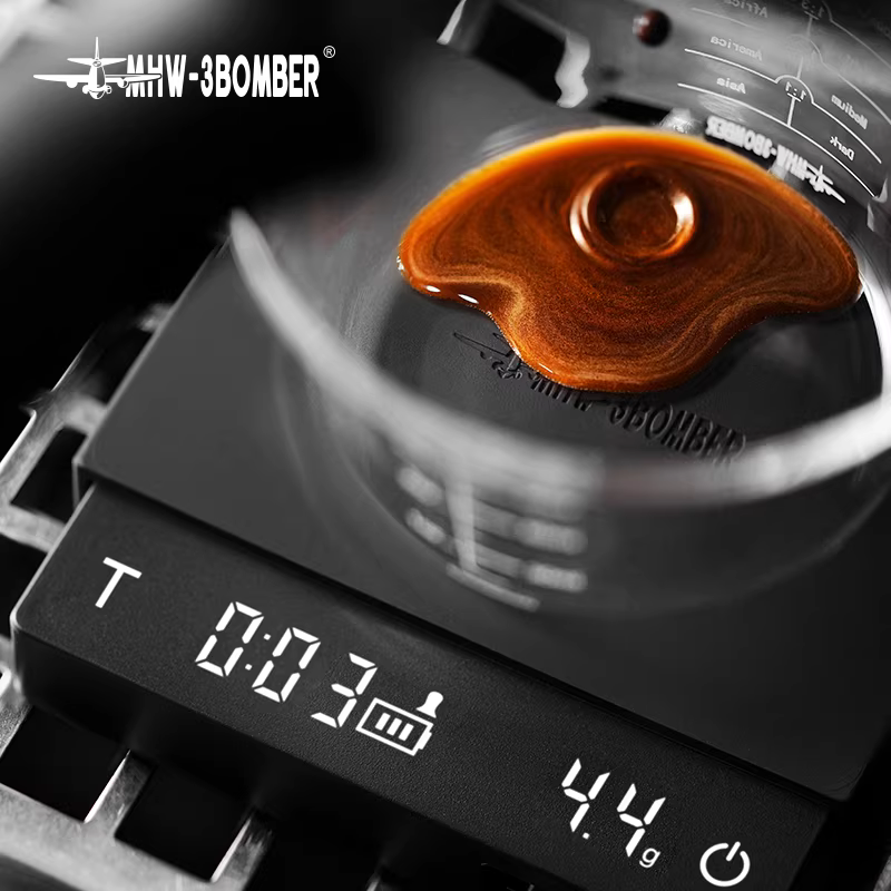 Cân điện tử đo lưu lượng cà phê MHW-3BOMBER Bomber Cube 3.0, tích hợp chức năng hẹn giờ