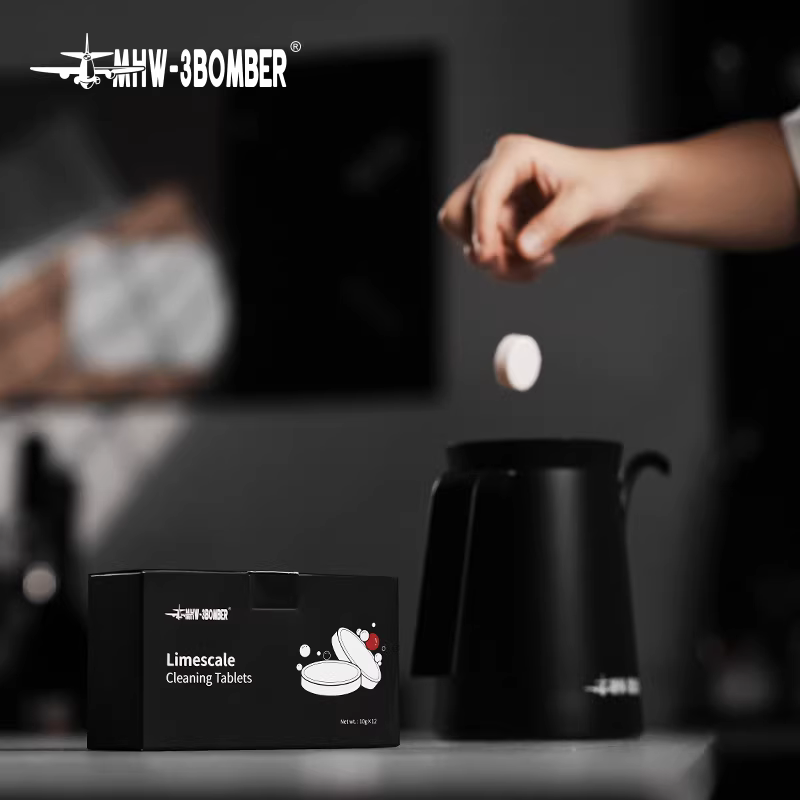 Viên vệ sinh máy xay cà phê MHW, bột vệ sinh máy pha cà phê, viên tẩy cặn, chất tẩy rửa đầu pha cà phê