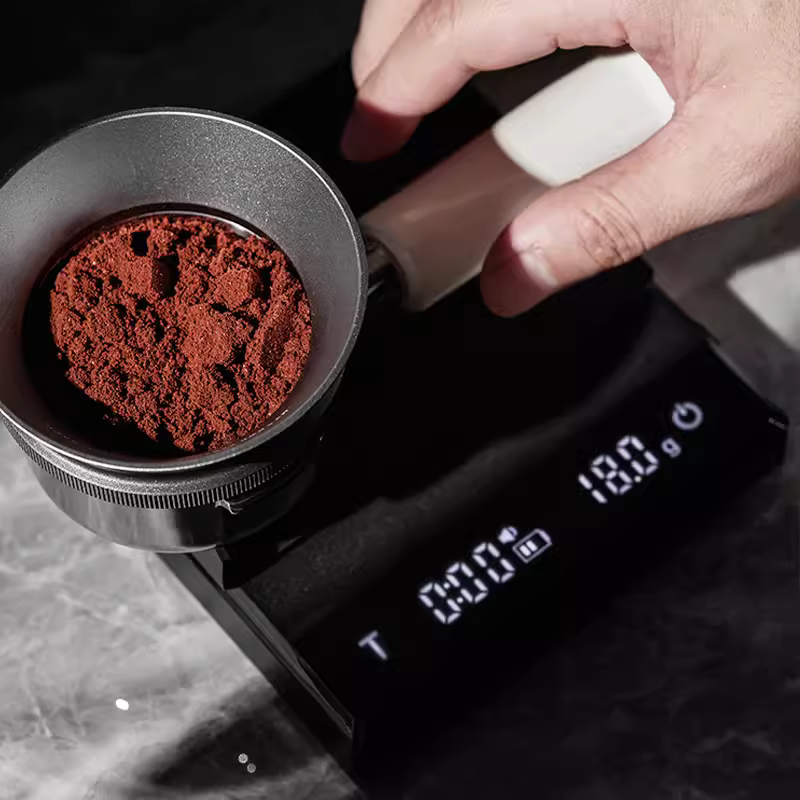 Cân điện tử pha cà phê thủ công kiểu Ý Muvina, cân điện tử hạt cà phê quầy bar, cân chính xác có hẹn giờ, cân chuyên nghiệp.