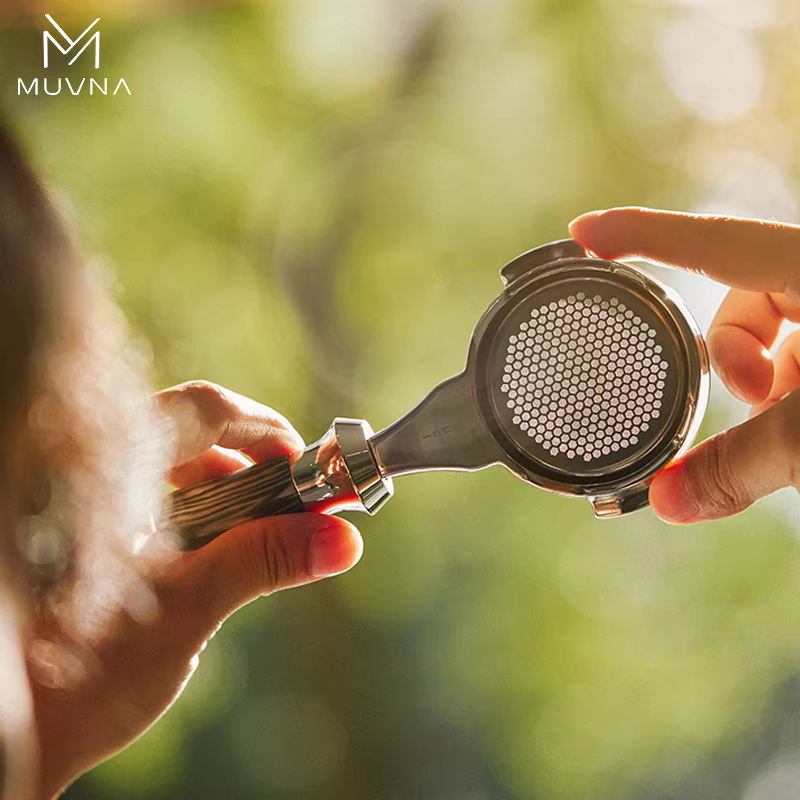 Máy pha cà phê Ý MUVNA tay cầm hai lớp chiết xuất dạng cánh, bát đựng bột chính xác hình cánh, chất lỏng thần kỳ 51/53/58mm