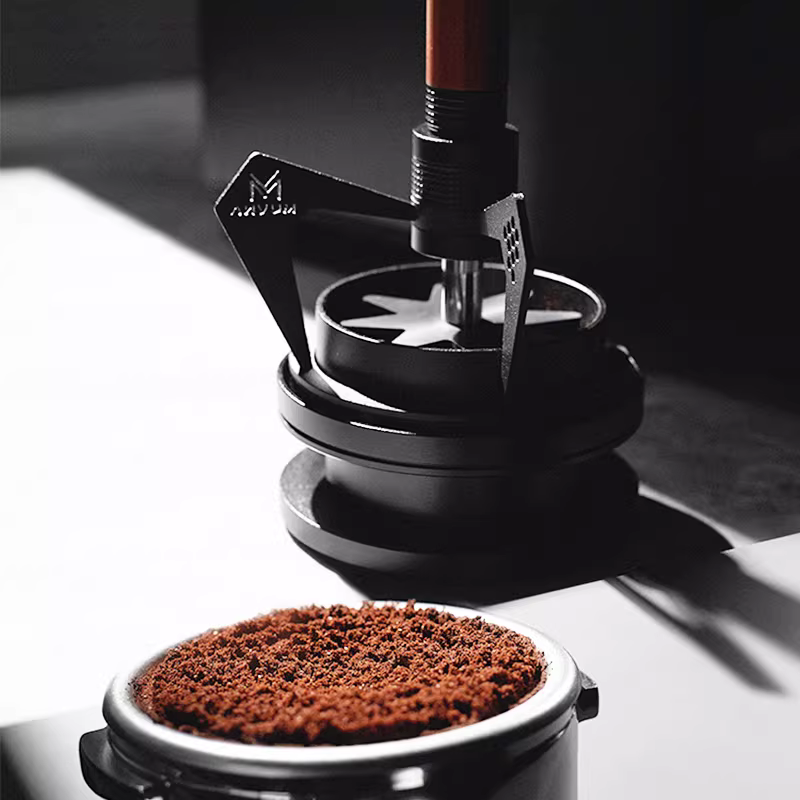 Kim phân phối cà phê MUVNA kiểu mantis, kim điều chỉnh được, dùng để khuấy và phá vỡ cục tụ, kiểu Ý