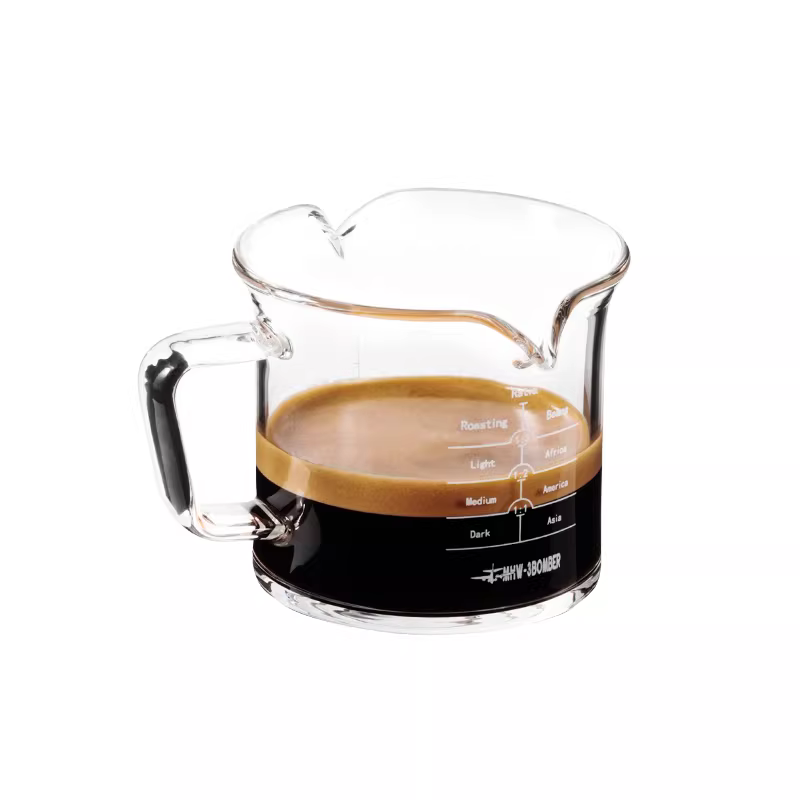 Cốc cà phê kiểu bomber, cốc cà phê espresso, cốc thủy tinh có vòi đơn/kép, cốc đong có vạch chia, 120ml