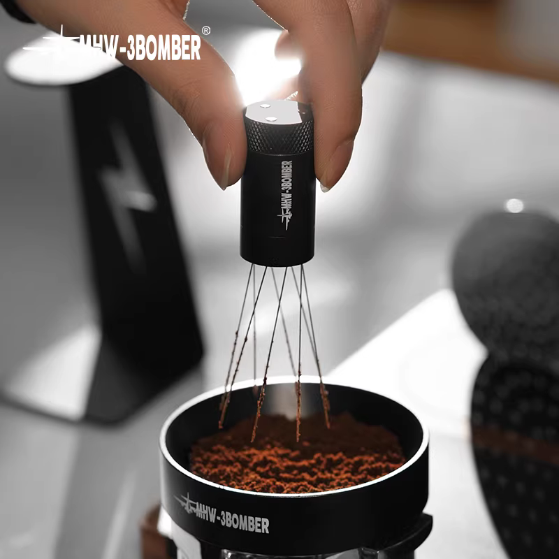 Kim khuấy bột Bomber Lightning 2.0 Kim phân phối bột cà phê có thể điều chỉnh được Kim phân phối bột kiểu Ý Máy khuấy kiểu kim để phân phối đều